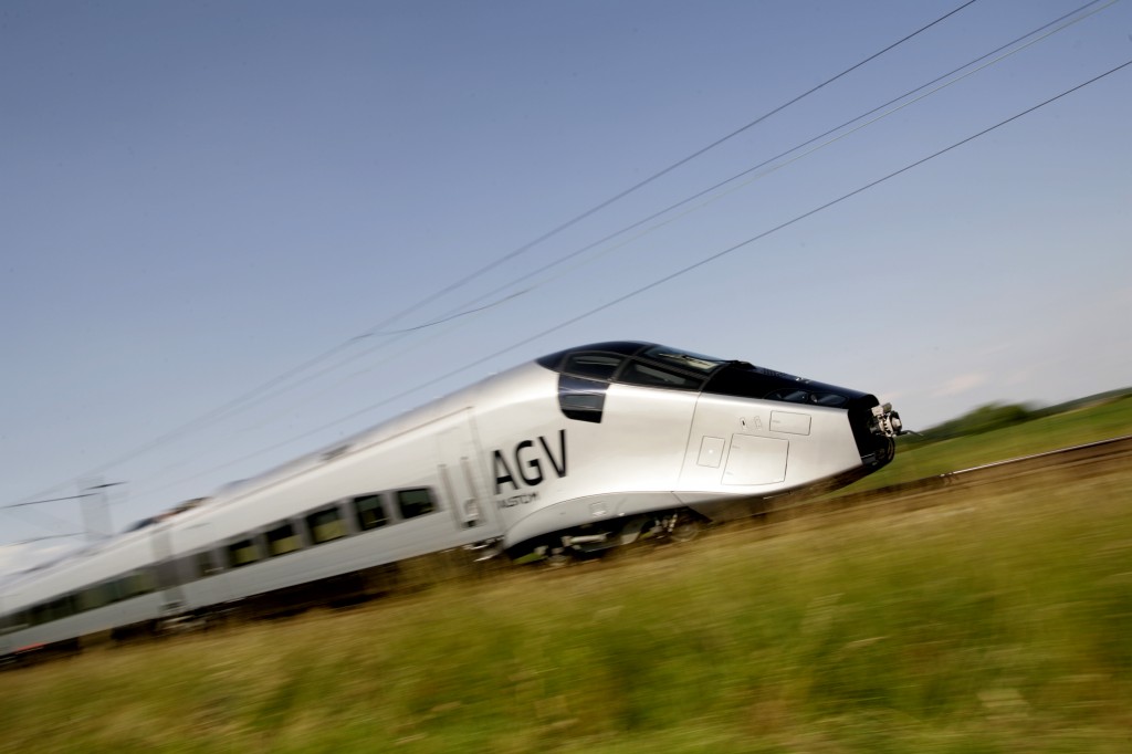 Dynamics tests AGV von Alstom im Juni 2008 im Testzentrum Velim (Foto: Alstom Transport)
