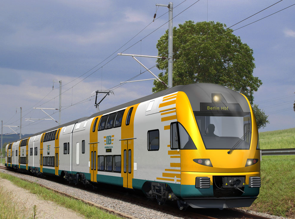 DOSTO_ODEG_Designstudie_kl Designstudie des Stadler-Doppelstockzugs für die ODEG (Foto: Stadler)